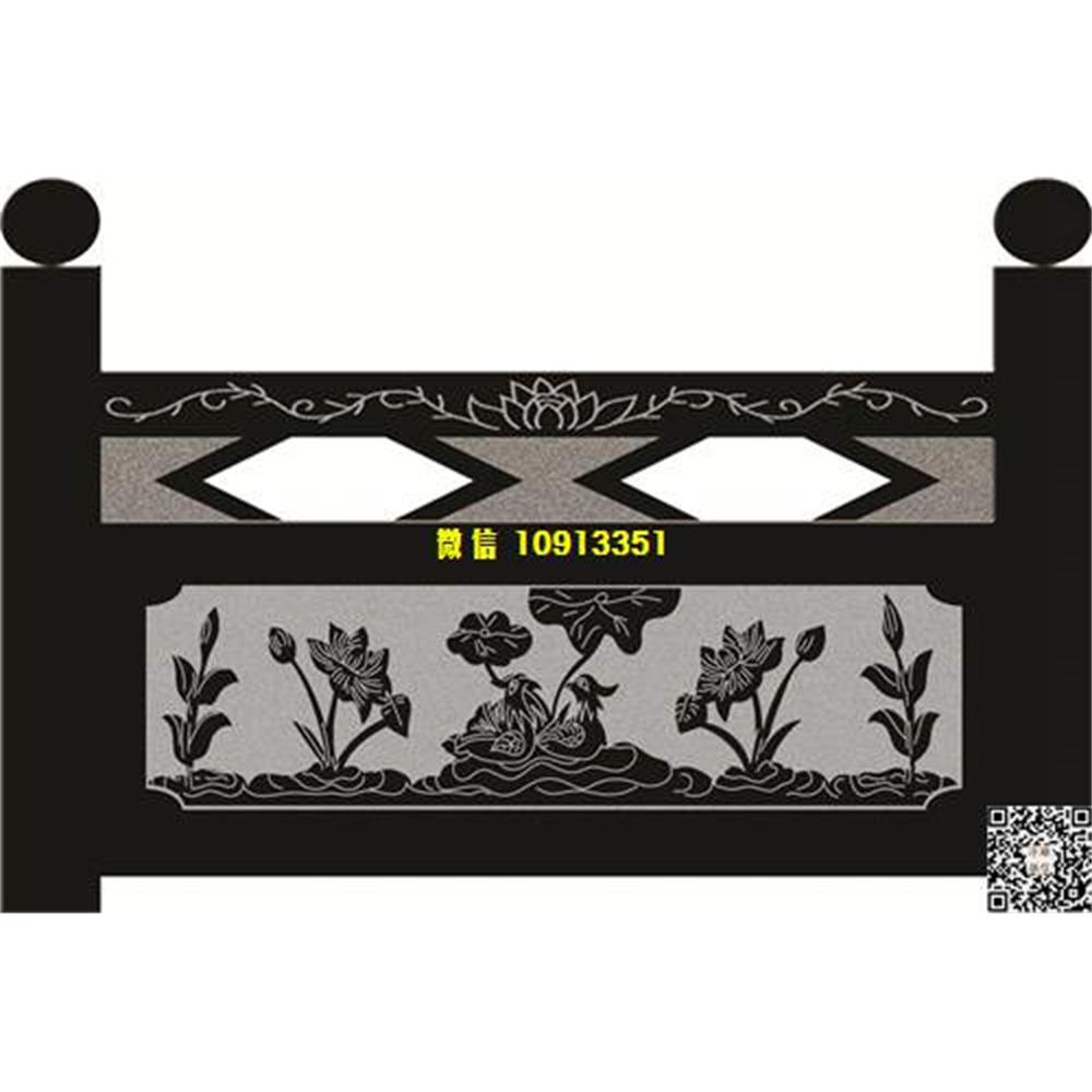 精雕图102荷花栏板精雕图线雕图线条图单线铣底图_电脑雕刻plt文泰矢量图精雕图浮雕图